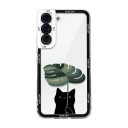 Capa para Samsung Galaxy S25 Ultra com motivo de gato Capa de plástico para telemóvel Estojo protetor com moldura à volta da câmara Para o dia a dia 4