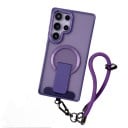 Capa para Samsung Galaxy S26+ com carregamento magnético, suporte dobrável e cordão para pulso 10