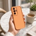 Capa para Samsung Galaxy S26 Ultra com proteção para a câmara e bordas reforçadas de silicone Capa macia para telemóvel para uso diário 26