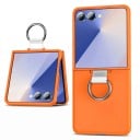 Capa para Samsung Galaxy Z Flip 6 Capa à prova de choque com suporte para dedo Capa de plástico em duas partes Anel na dobradiça 1