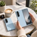 Capa para Samsung Galaxy Z Fold 7 Capa fina de plástico Capa de duas partes para telefone dobrável Proteção da parte traseira e da câmara 8
