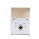 Capa protetora à prova de água para máquina de lavar de carga superior 86 x 62 x 55 cm Motivo urso Zíper na parte superior e frontal Capa branca 2