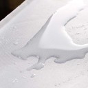 Capa protetora à prova de água para máquina de lavar de carga superior 95 × 60 × 62 cm Capa prateada contra poeira, sol e chuva com tampa articulada 8