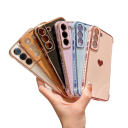 Capa protetora com coração para Samsung A14 5G 2