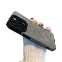 Capa protetora em pele para iPhone 15 Plus 5