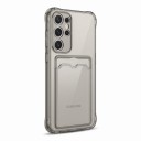 Capa transparente para Samsung Galaxy A16 5G com bolsa para cartão Resistente Cantos reforçados Proteção da câmara Material flexível 2