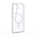 Capa transparente para Samsung Galaxy A56 com anel de ímanes na parte de trás Borda elevada em torno do módulo da câmara Capa transparente para carregamento sem fios 1