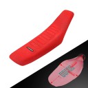 Capa universal para assento de motocicleta Vermelha Capa de PVC à prova de água e antiderrapante para assento Honda KTM Yamaha Kawasaki 5