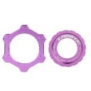 Capac Center Lock pentru bradul de frână TANKE violet pentru osii de 9/12/15 mm cu un moment de strângere de 40 Nm pentru fixarea pe butucul roții 1