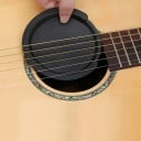 Capac pentru orificiu de sunet pentru chitară acustică și electrică, 10,2 cm, negru, plastic, reducere a zgomotului și feedback-ului, pentru scenă 4
