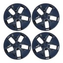 Capace de roți 19" Tesla Model Y Juniper 2025 Set 4 buc Design cu cinci spițe Negru lucios Cu capace centrale Acoperitoare pentru jante 1