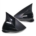 Capace oglinzi retrovizoare stânga și dreapta montare directă 2 buc ABS plastic lucios negru pentru SEAT Leon Mk3 5F 2012–2020, Ibiza Mk5, Arona KJ7 4