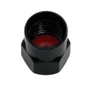 Capace pentru ventilul anvelopelor cu steagul german 4 bucăți Capace negre din cupru cu formă hexagonală Lungime 12 mm Diametru superior 10 mm 5