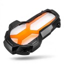 Capacul de protecție pentru farul motocicletei BMW R1200GS LC și R1250GS, inclusiv Adventure 2014–2024 Lentilă clară din policarbonat Cadru negru 6