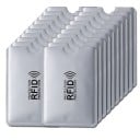 Capas protetoras para cartões e documentos contra a leitura RFID Capas metálicas com recorte para fácil retirada do cartão 6