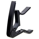 Capo voor gitaar met één hand Zwarte capo voor akoestische en elektrische gitaar Eenvoudig te bevestigen Snelle stemmingsverandering Muziekaccessoires 3