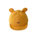 Cappellino a righe per bambini con orecchie Taglia 44–47 cm 3–18 mesi Cappello regolabile per neonati con ricamo di orsacchiotto Cotone 3