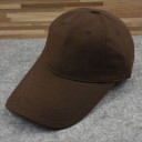 Cappellino con visiera allungata di 11 cm per maggiore ombra Cappello da baseball classico in cotone con visiera cucita e fori 7