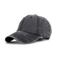 Cappellino da donna con apertura per ponytail Cappello da baseball in cotone con un aspetto vintage lavato Fibbia in metallo 3