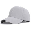 Cappellino da donna in un colore senza stampa Cappello da baseball in cotone con visiera curva e occhielli di ventilazione Circonferenza 3