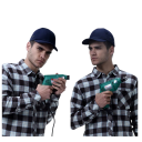 Cappellino di sicurezza da lavoro con guscio ABS antiurto circonferenza testa 58-62 cm in cotone poliestere traspirante per il lavoro 8