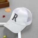 Cappellino trucker per bambini con lettera T897 R