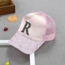 Cappellino trucker per bambini con lettera T897 R