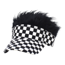 Cappellino unisex con capelli finti 2