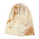 Cappello a coste con motivo batikato per un look originale Cappello lavorato a maglia più leggero in cotone e poliestere per l'uso 2