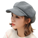 Cappello da donna autunnale e invernale con visiera Cappello elegante e caldo in maglia Copricapo stiloso Protezione confortevole contro il freddo 3