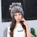 Cappello da donna in pelliccia di coniglio J776 11