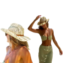 Cappello da sole vintage in stile cowboy 55–58 cm Cappello unisex in paglia Stile etnico Protezione UV Cappello da spiaggia Resistente al vento Accessorio estivo 6