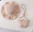 Cappello di paglia per ragazze con borsa 3