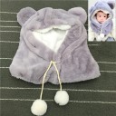 Cappello e scaldacollo in peluche invernale per bambini J868 11