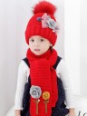 Cappello e sciarpa invernali per bambini A205 4