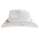 Cappello estivo di paglia per donne Cappello da spiaggia intrecciato a mano 56–58 cm Decorazione di conchiglie Protezione dal sole Brim 8 cm Altezza 12 cm 7