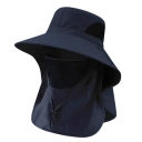 Cappello estivo largo con visiera 10 cm 56–60 cm Protezione UV Clona traspirante per collo e viso Protezione solare Campeggio 4