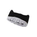 Cappello in maglia invernale con pelliccia e protezioni per le orecchie Cappello unisex in acrilico per bicicletta Cappello in lana outdoor riscaldante per uomini e donne Interno rinforzato 4