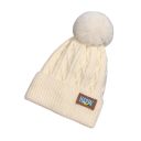 Cappello in maglia invernale da donna con pompon 56–60 cm Cappello caldo in pile lavorato a uncinetto Acrilico Poliestere Pelliccia sintetica Cappello elegante monocolore 8