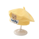 Cappello in maglia invernale per bambini 1–3 anni Cappello caldo in poliestere con orsetto Cappello invernale morbido per bambini 7