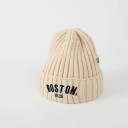 Cappello in maglia invernale per bambini Boston 16,5 × 21 cm 1–3 anni Cappellino caldo in poliestere con ricamo Cappello invernale morbido 6