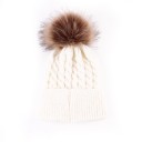 Cappello in maglia per bambini con pompon J857 6
