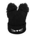 Cappello invernale da donna con motivo di gatto 3