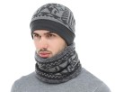 Cappello invernale da uomo + scaldacollo J2095 12