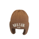 Cappello Invernale In Maglia Per Bambini Boston 1–3 Anni Cappello Caldo In Poliestere Con Orecchie E Ricamo Cappello Invernale Morbido Per 3
