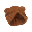 Cappello invernale per bambini con orecchie da orso Circonferenza 42–48 cm 0–2 anni Acrilico poliestere cotone Cappellino caldo per neonati 3
