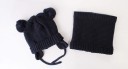 Cappello invernale per bambini con orecchie + scaldacollo J2469 13