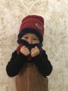 Cappello invernale per bambini + scaldacollo in omaggio J2870 22