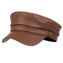 Cappello nero ottagonale in poliestere Retro cappello da giornalista britannico con visiera Unisex elegante cappello di moda autunnale e invernale in stile vintage 1