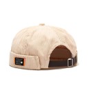 Cappello unisex in velluto a coste senza visiera in cotone Cappello dockers regolabile Stile streetwear hip hop Cappello a cupola retro per uomini e donne 7